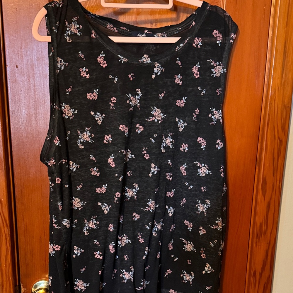 Angels Black Floral Top